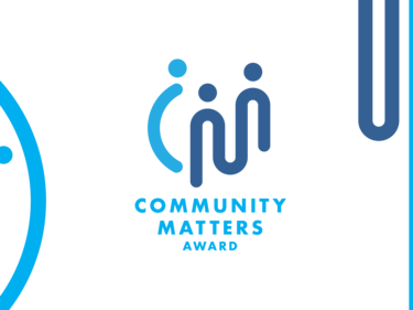 Line graphic art for "Community Matters Award"