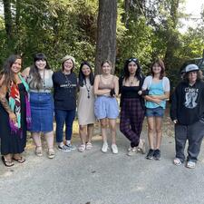 A group of Community members and students posing for photo